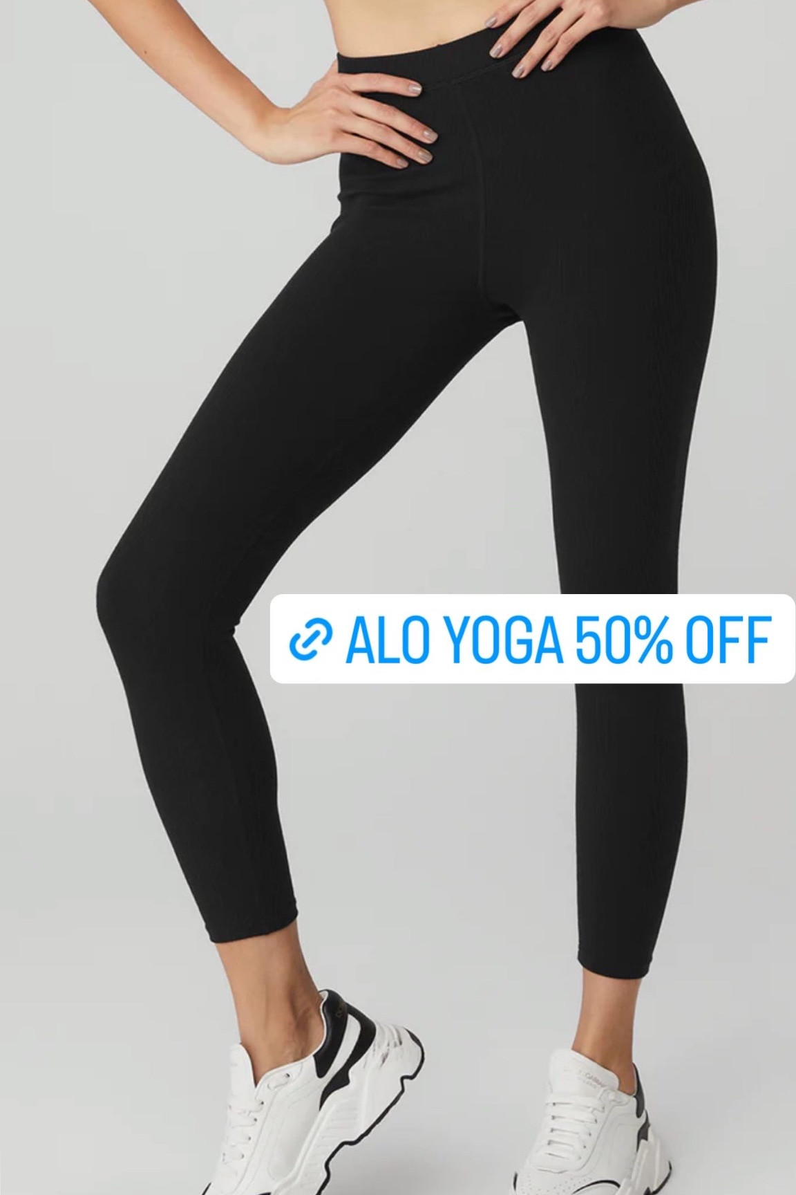 Alo yoga high waist cropped leggings 50% off! 

#LTKfit #LTKsalealert #LTKunder100
