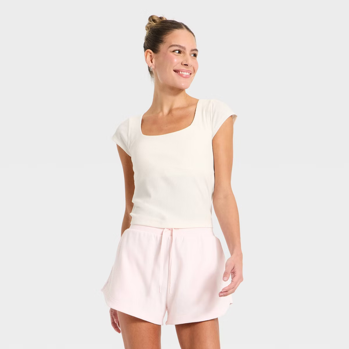 Women's Modal Ribbed Cap Sleeve Support Tank Top - All In Motion™ | Target