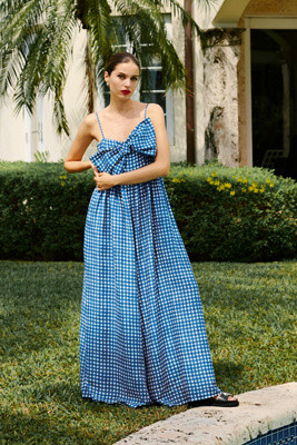 Hutch Linen Bow Jumpsuit | Anthropologie (US)