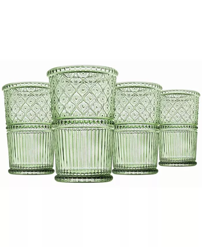 Claro Modern Vintage Tumbler Glasses, Set of Four, 12 oz | Macys (US)