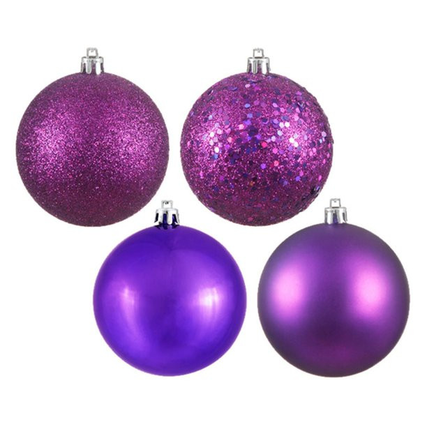 Vickerman 2.75 in. 4 Finish Ball Ornament - Set of 20 - Walmart.com | Walmart (US)