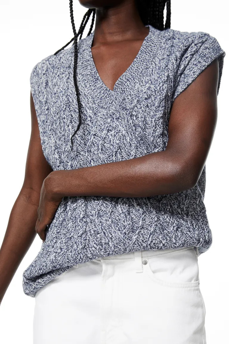 Cable-knit Sweater Vest | H&M (US + CA)