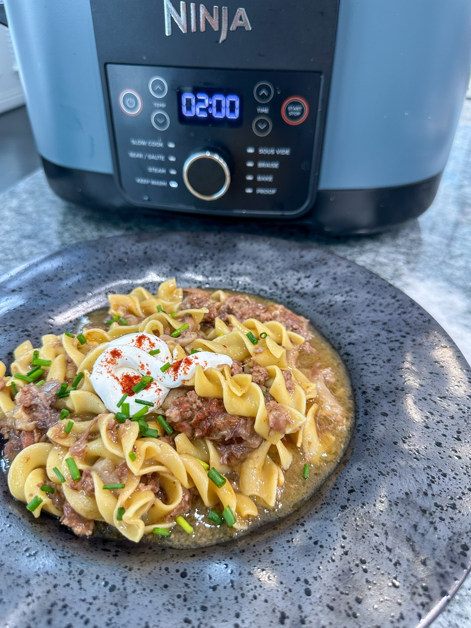 Cozy comfort bowl of goodness, Beef Stroganoff. I prepared this meal in my Ninja Foodi 11 in 1 multipurpose pot. #kitchenware #kitchenappliances #comfortfood #fallrecipes

#LTKfoodie