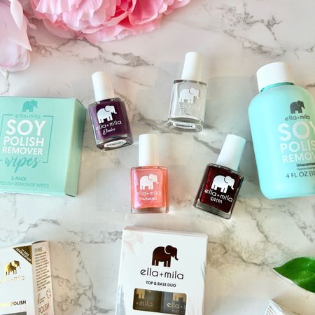 Can’t wait to get my nails sandal and summer ready with these 17-free nail polishes and the gentle soy polish removers. My nails got really messed up last time I went to the nail salon and it’s taken months to grow them out. I am so excited to have nice looking nails again and I picked the pretty pink for my daughter! #ella+milq #nails gifted 

#LTKSeasonal #LTKFindsUnder50 #LTKBeauty