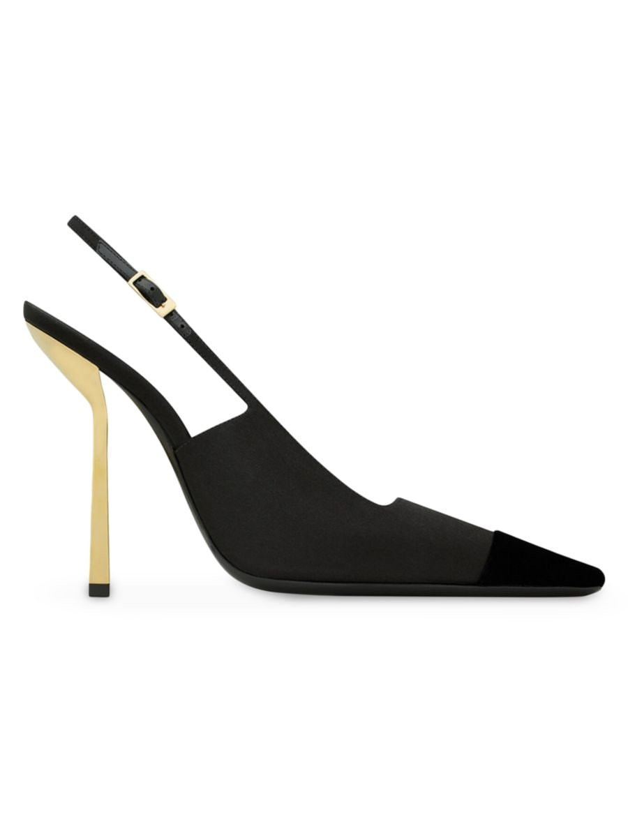 Ines Slingback Pumps In Satin Crepe | Saks Fifth Avenue