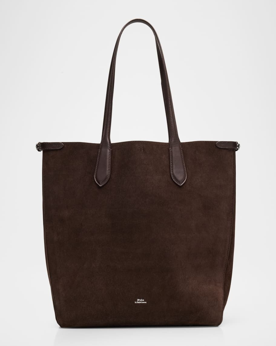 Bellport Suede North-South Tote Bag | Neiman Marcus