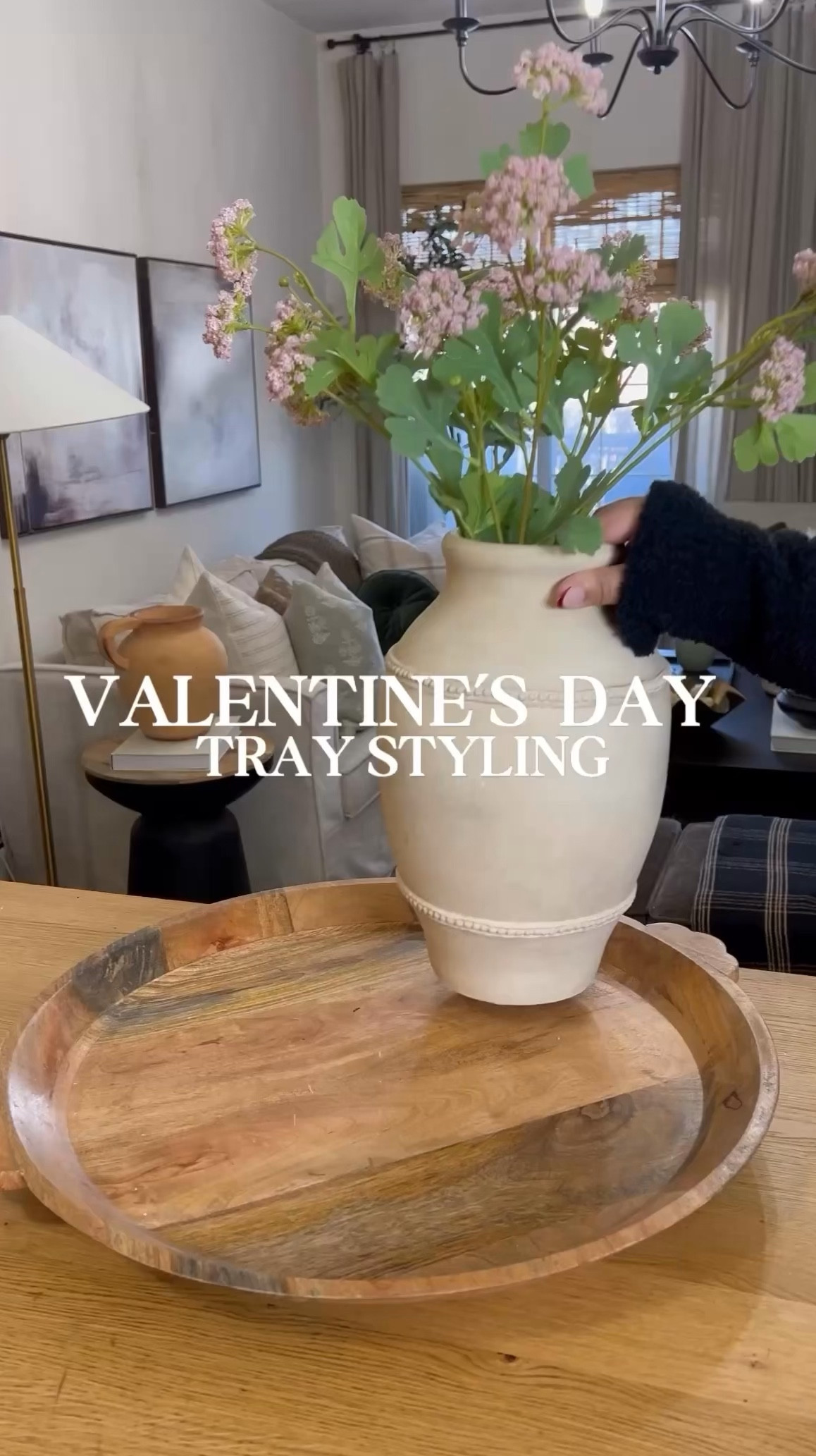 Valentine’s Day Tray Styling 💕 floral , vase, tray, spring stems. 

#LTKStyleTip #LTKHome #LTKSaleAlert