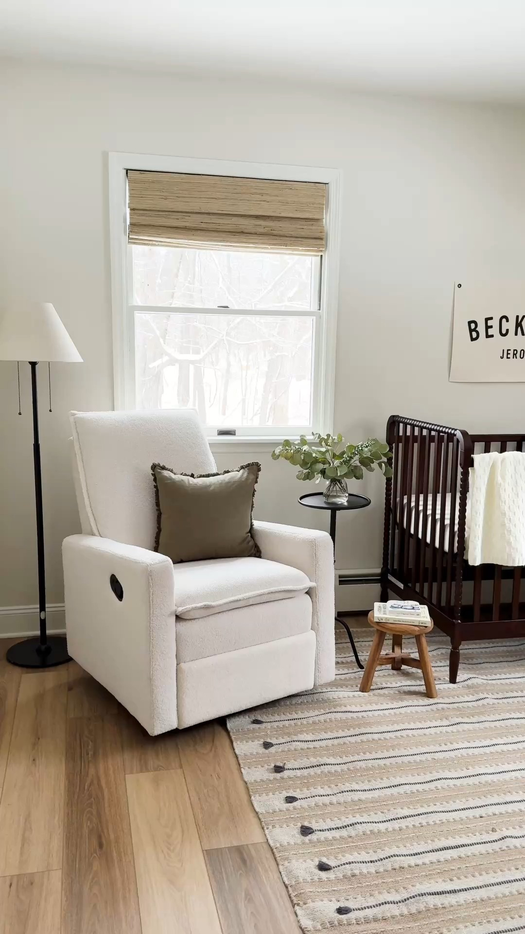 Neutral nursery inspired 🤍 ready to meet our little man! This popular glider is restocked and under $400! 

#LTKSaleAlert #LTKHome