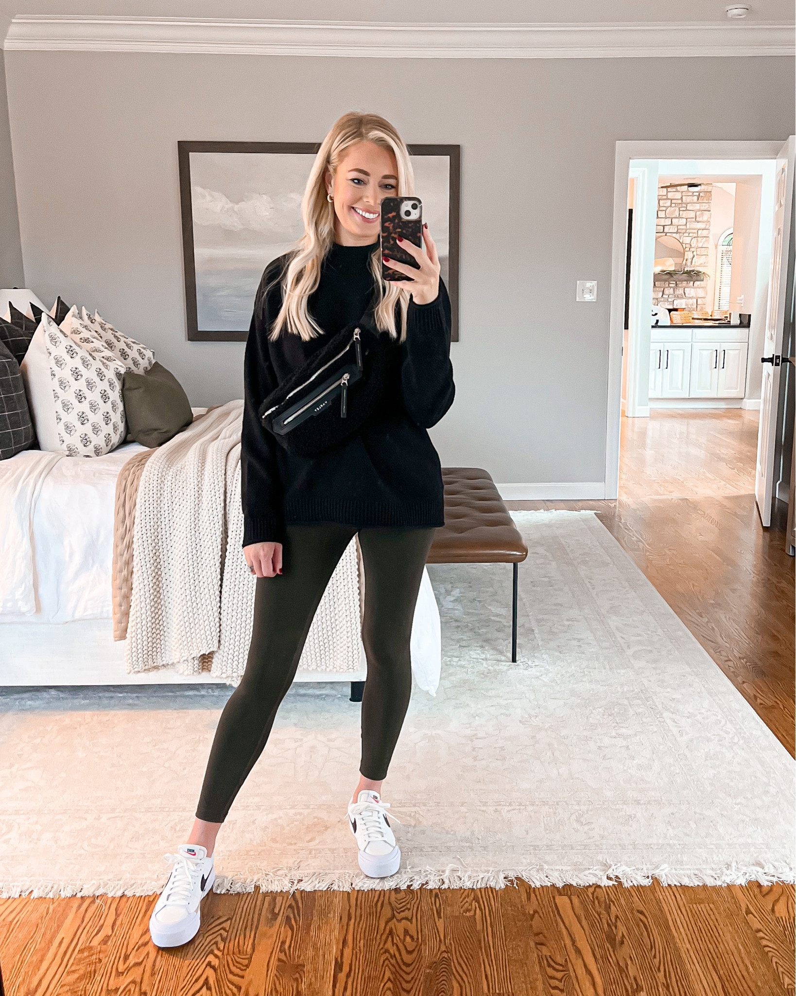 Amazon Casual Everyday Outfit Idea // wearing a small in leggings & sized up to a medium in sweater

Casual outfits, leggings outfits, cold weather outfits, Amazon leggings, Amazon sweater, sneakers, Nike sneakers

#LTKfindsunder50 #LTKSeasonal #LTKstyletip