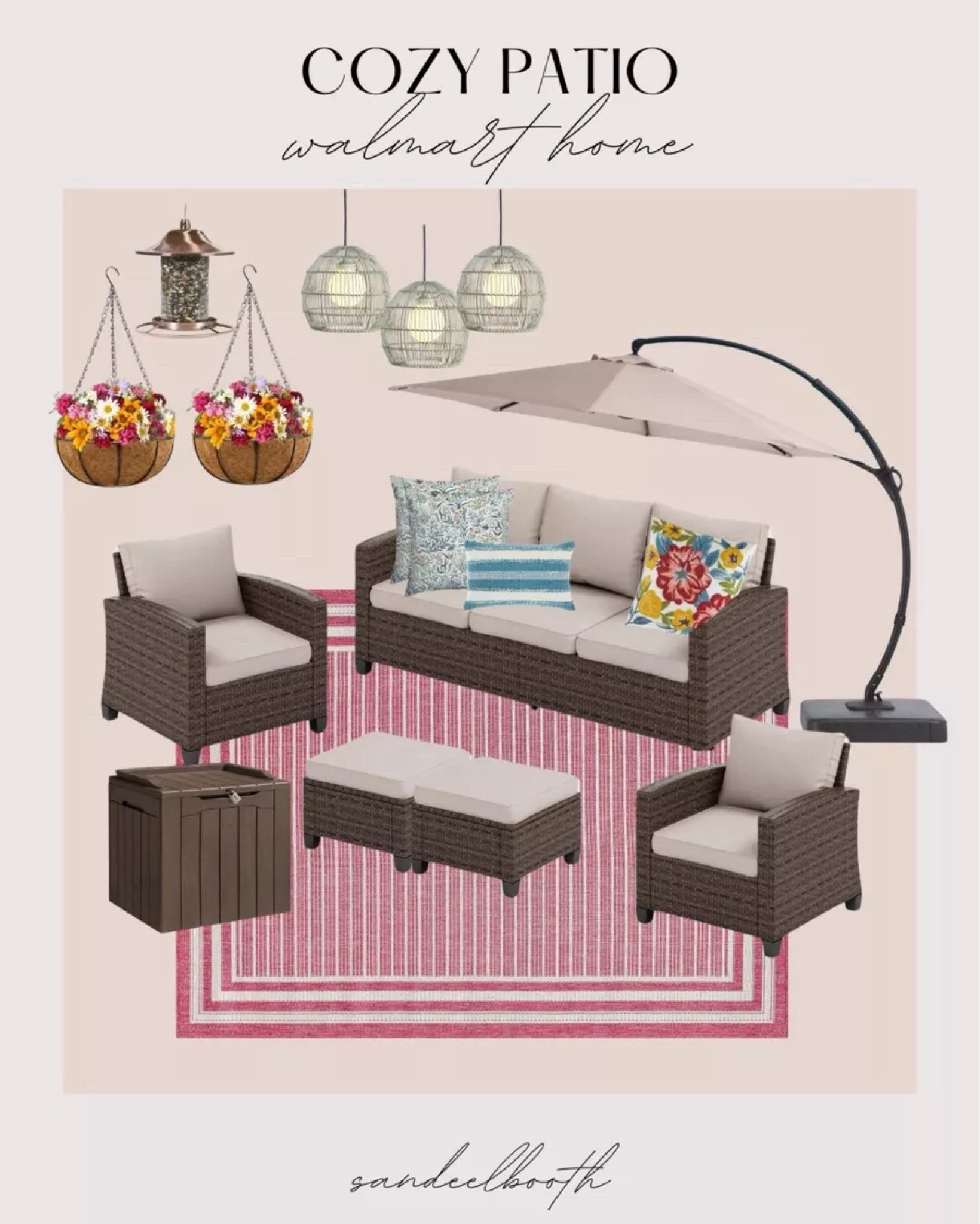 Patio decor from Walmart! These pieces add the perfect touch to make your patio warm and inviting this summer! 

#LTKStyleTip #LTKFindsUnder100 #LTKHome