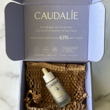 #Unboxing a serum from #Caudalie today! 🙌✨ I can’t wait to #RoadTest the Vinoperfect Brightening Dark Spot Serum to combat the look of dark spots and makes the skin glow! 

#LTKCleanBeauty #Serum #LTKSkincare

#LTKbeauty #LTKover40