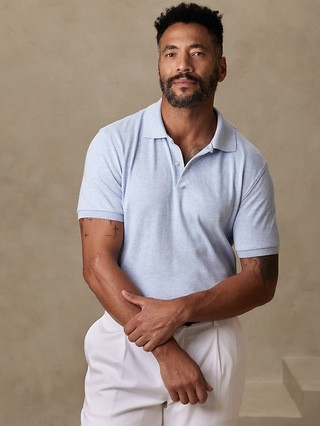 Luxury-Touch Performance Polo | Banana Republic (US)