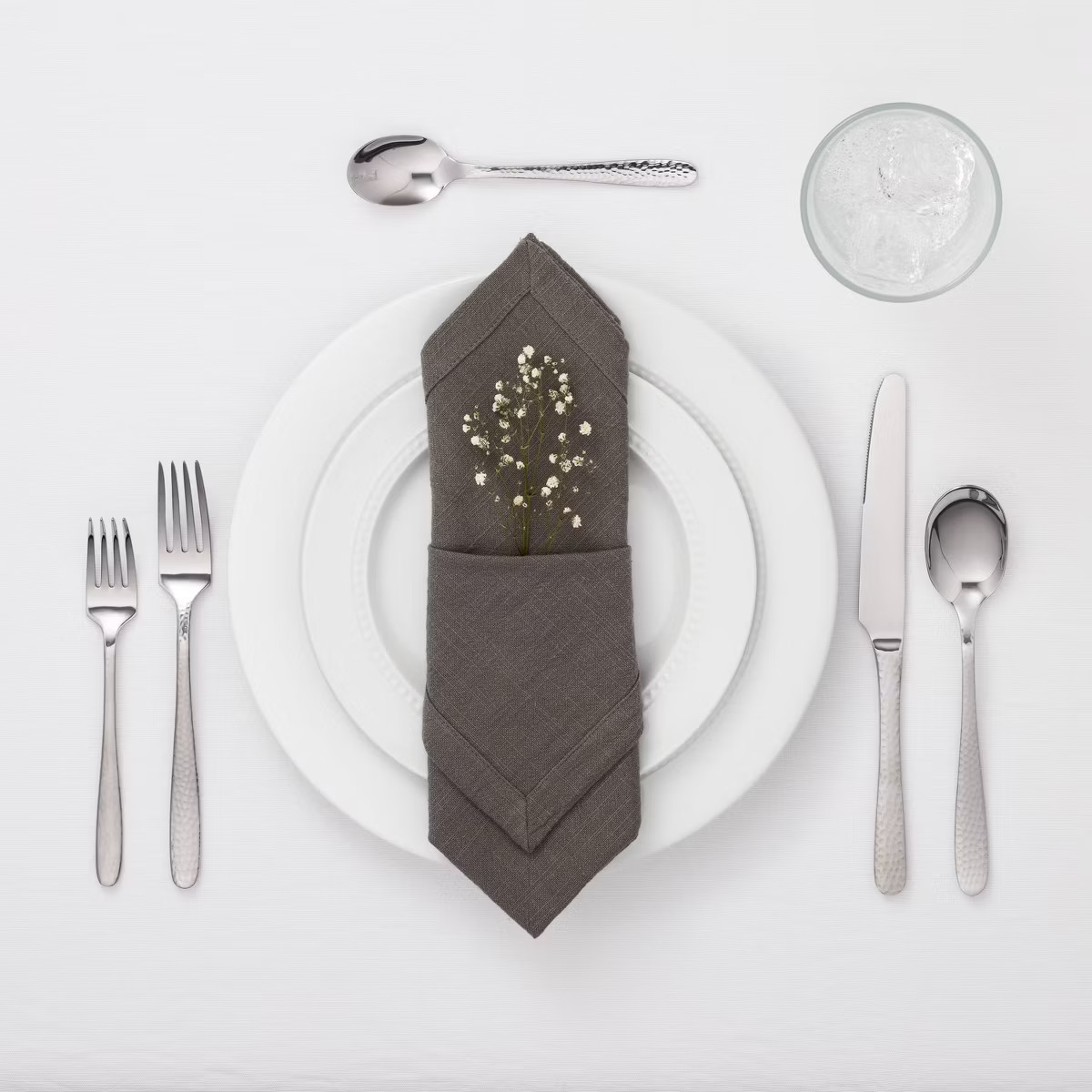 20pc Millinocket Flatware Set Silver - Threshold™: Stainless Steel Silverware, Service for 4, D... | Target