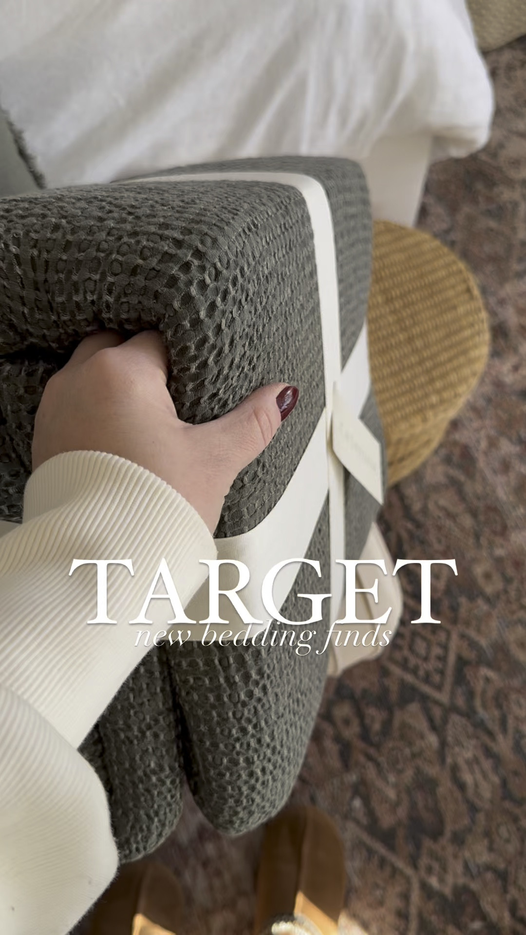 New Target bedding I am loving! The green is so beautiful! @target #tagetstyle #target #targethome #bedding #bedroom 

#LTKSaleAlert #LTKWatchNow #LTKHome