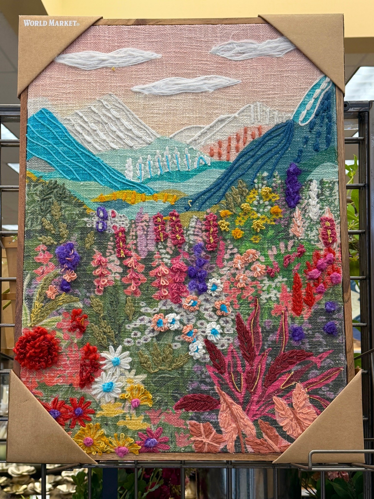 A beautiful textured art moment! 😍 The Spring Meadow Landscape Embroidered Textile Framed Wall Art from Wolrd Market 🖼️ brings so much life to a space with its hand-embroidered details and rich meadow colors of plum, gold, red, and green set against a hazy blue mountain backdrop. 🪻🏔️💐🌤️ Framed in natural mango wood, it adds warmth, texture, and a collected feel to any wall. Also 20% off for members right now with code MARCH20 (through 3/22). Linked it here! 💓 #WallArt #TextileArt #HomeDecorInspo


#LTKSaleAlert #LTKHome #LTKSeasonal