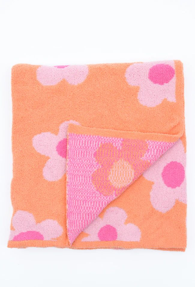 Make Me Believe Pink and Orange Daisy Blanket FINAL SALE | Pink Lily
