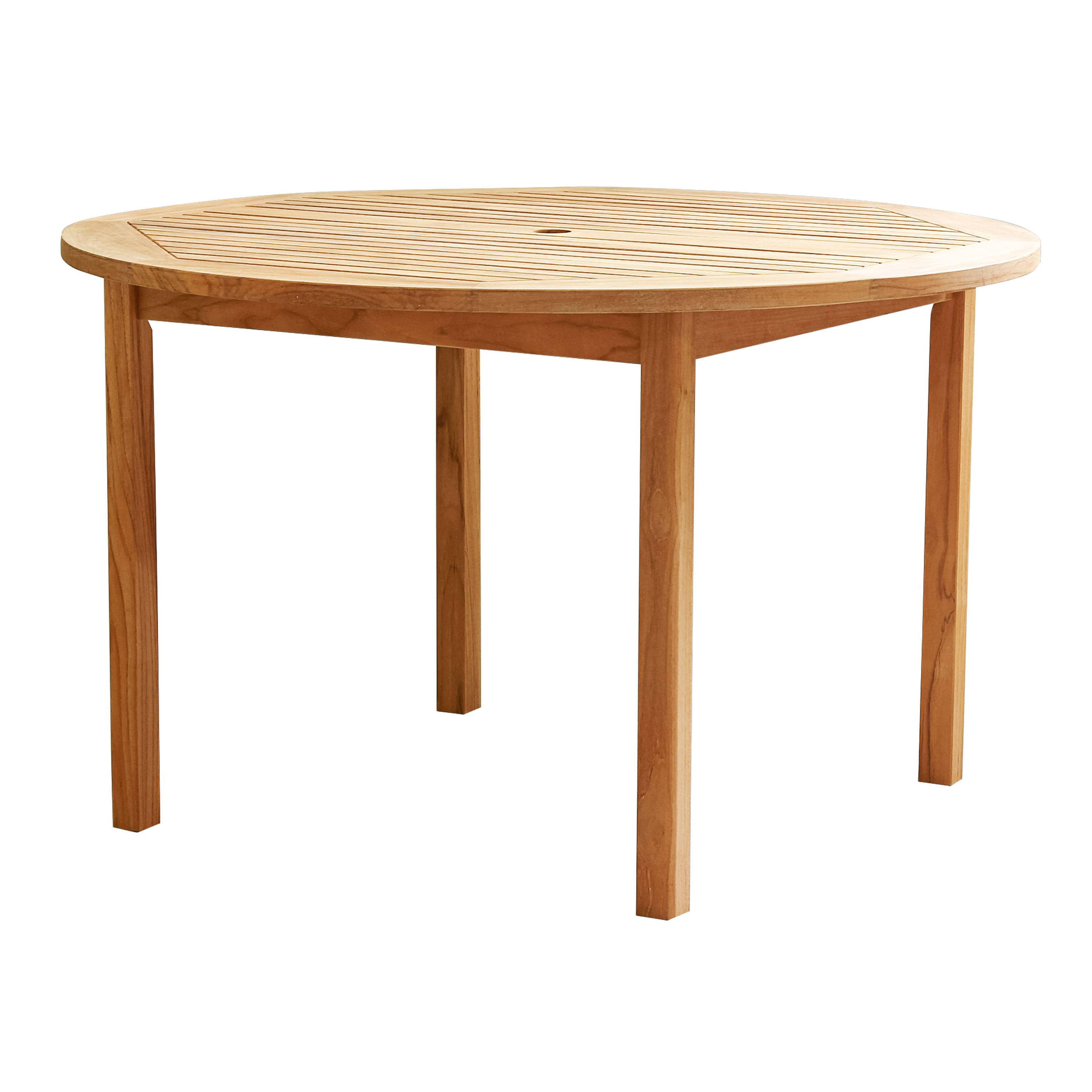 Calantha Round Teak Wood Outdoor Dining Table | World Market