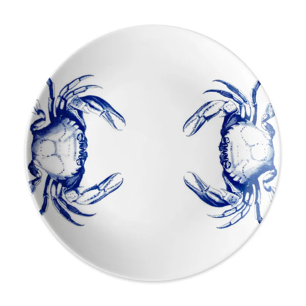 Crab Coupe Dinner Plate | Caskata