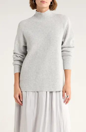 Raglan Sleeve Mock Neck Sweater | Nordstrom Rack