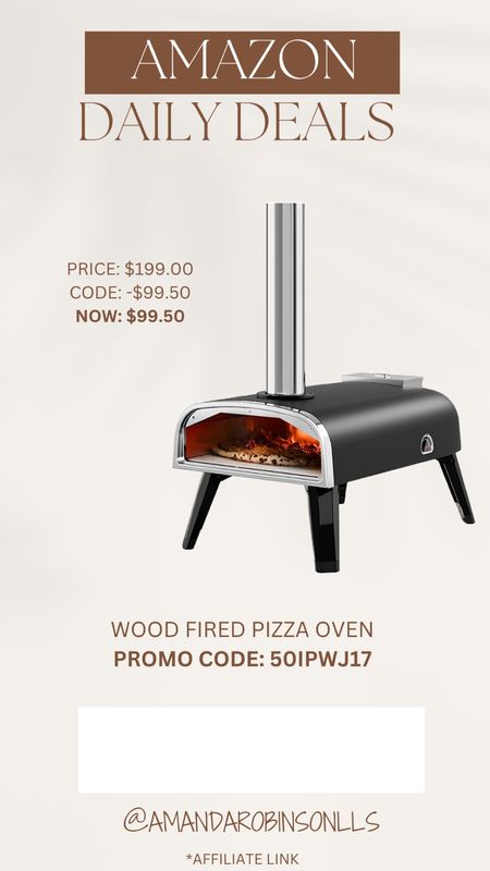 Amazon Daily Deals
Wood fired pizza oven 

#LTKSaleAlert #LTKHome