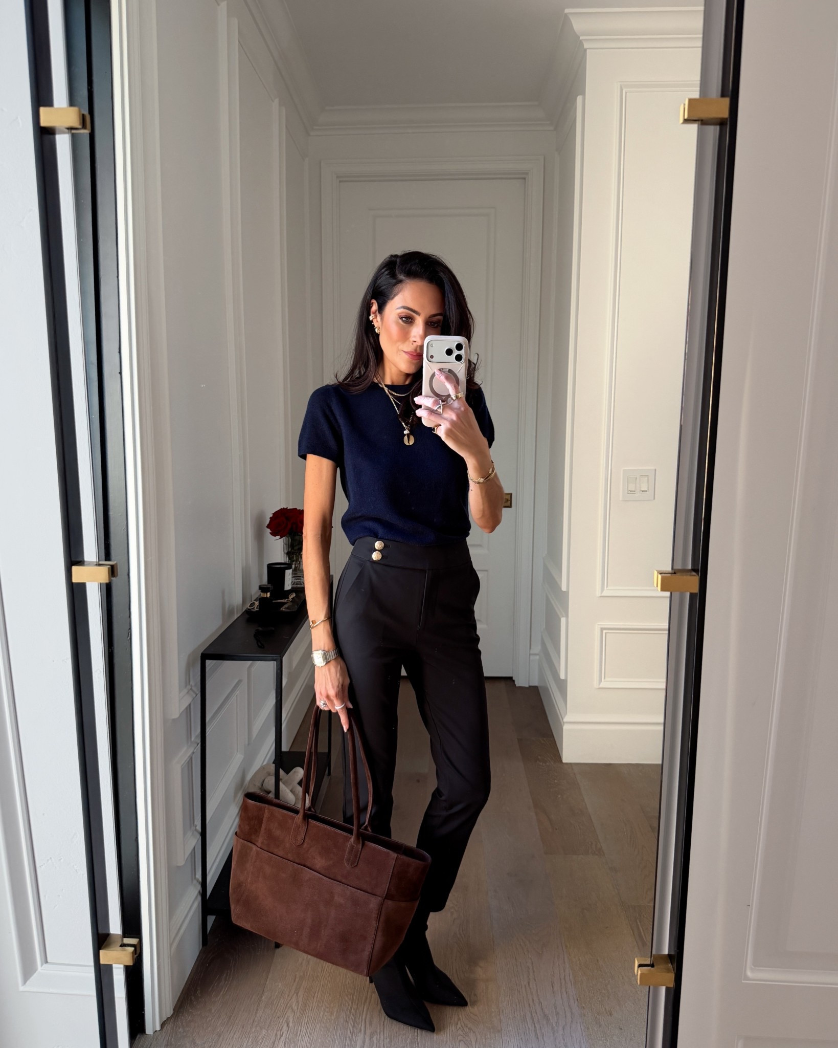 Elevated workwear that looks like luxury staples but both under $100 from @onequince #QuincePartner
Top XS
Pants 0
Skirt S
Boatneck sweater S

#LTKSeasonal #LTKOver40