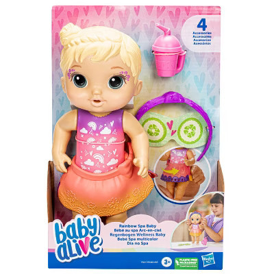 Baby Alive Rainbow Spa Baby Doll (Blonde Hair) | Target