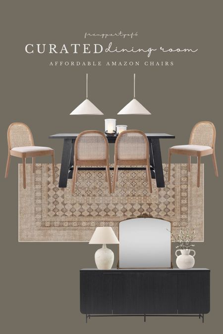 Here are the Amazon dining chairs styled for you. Only $112 per chair when you put the coupon, such an amazing deal. I have these in the counter stool version and they are great quality so I would expect the dining chair version to be Just as great. I am also loving this new rug from ruggable!

#LTKsalealert #LTKhome #LTKstyletip