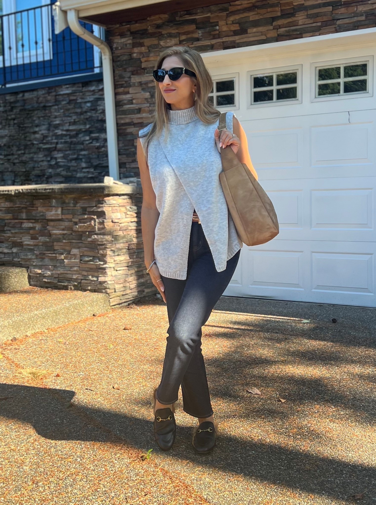 Split hem sweater tank and denim

#LTKFindsUnder50 #LTKOver40 #LTKStyleTip