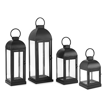 Linden Street Black Metal Decorative Lantern Collection | JCPenney