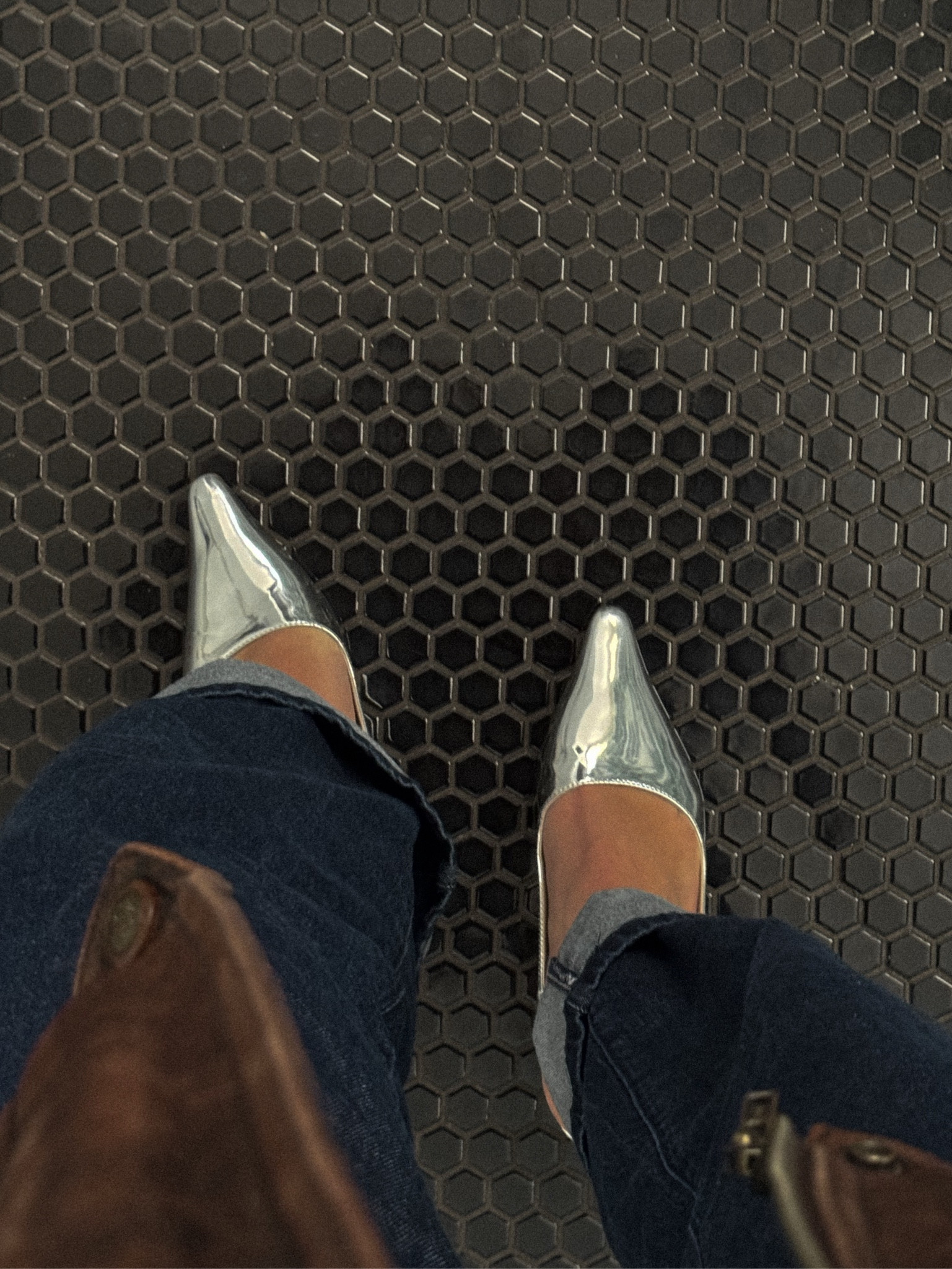 The most perfect holiday shoe  and they're on sale!!! 🩶🪩✨