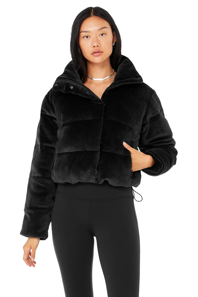 Ribbed Velour Gold Rush Puffer | Alo Yoga (US)