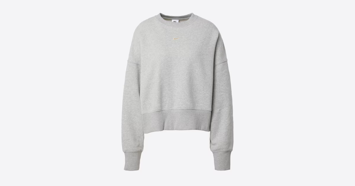 Nike Sportswear Sweatshirt 'Phoenix Fleece' in Graumeliert | ABOUT YOU (DE)