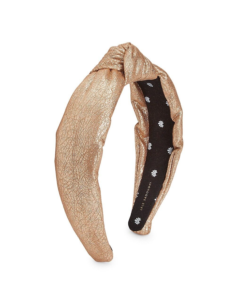 Lele Sadoughi Women's Faux-Leather Knot Headband - Gold | Saks Fifth Avenue