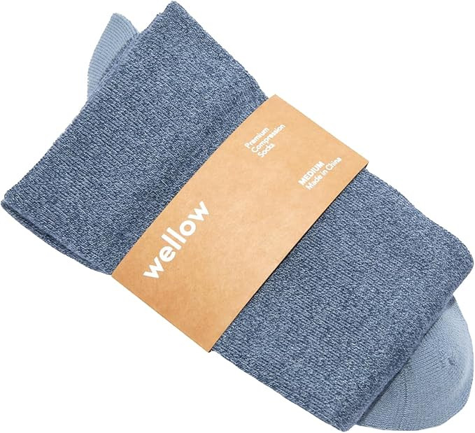 Wellow Premium Socks (Compression Socks - Regular) for Men & Women, Made with Viscose from Bamboo... | Amazon (US)