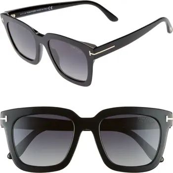 Sari 52mm Square Polarized Sunglasses | Nordstrom