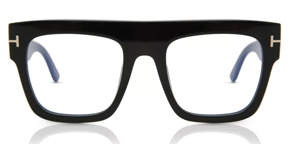Tom Ford FT0847 Renee 001 Blue-Light Block Women’s Glasses Black Size 52 - Free Lenses - HSA/FSA Insurance - Blue Light Block Available | SmartBuyGlasses Global