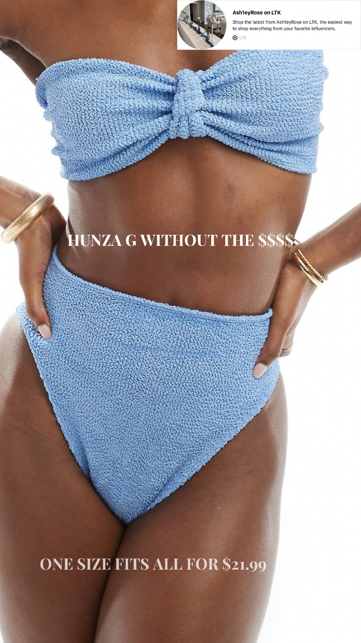 Hunza G without the crazy price tag! I wish this was out when I purchased my Hunza G swimsuits last season. The one size fits all swimsuits are my favorite. #swim #under50 #bikini #spring #springbreak #beachdays #beach

#LTKswim #LTKfindsunder50 #LTKSeasonal