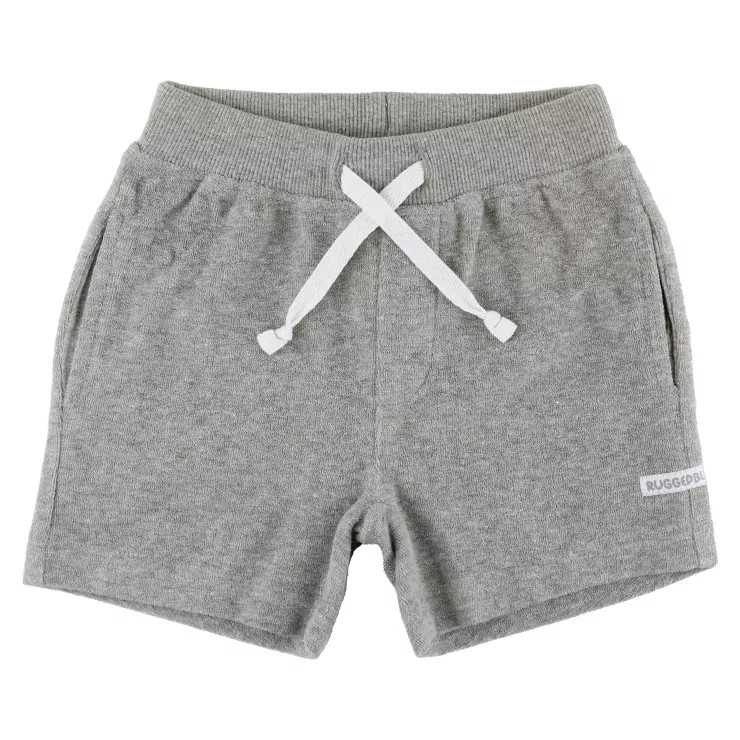 RuggedButts Gray Melange Terry Knit Casual Shorts | Target