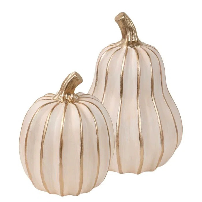 Ribbed Pumpkin Decor Set/2 | Wayfair North America