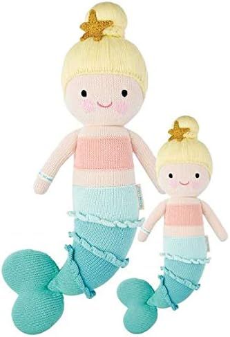 CUDDLE + KIND Skye The Mermaid Regular 20" Hand-Knit Doll – 1 Doll = 10 Meals, Fair Trade, Heir... | Amazon (US)