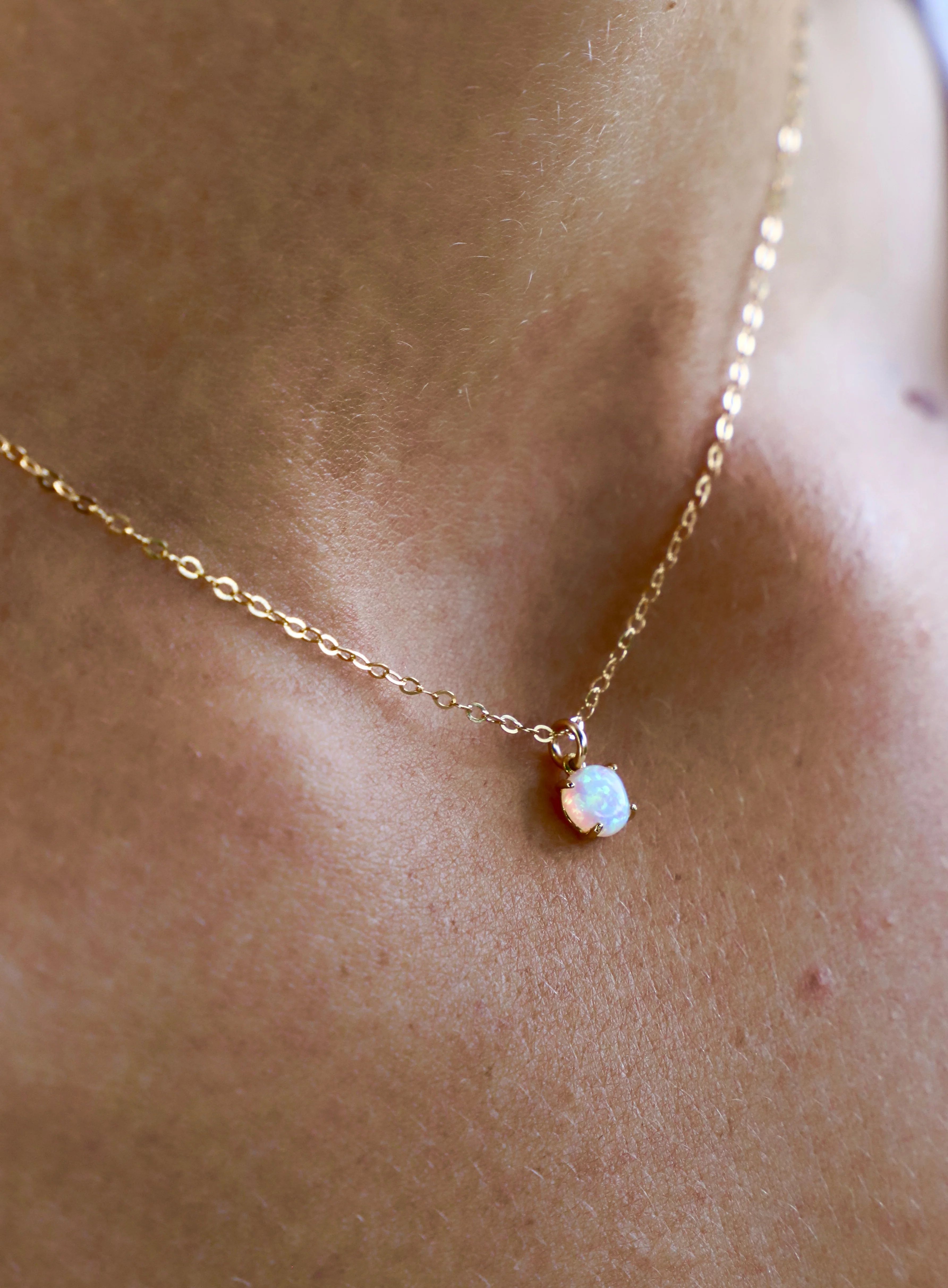 OPAL DROP NECKLACE | Katie Waltman Jewelry