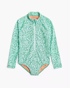 Girls' spring meadow rash guard swimsuit | J.Crew Factory