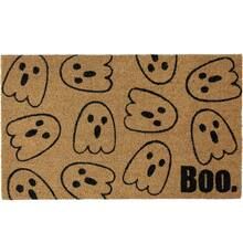Natural Coir Boo with Ghosts Halloween Doormat | Michaels Stores