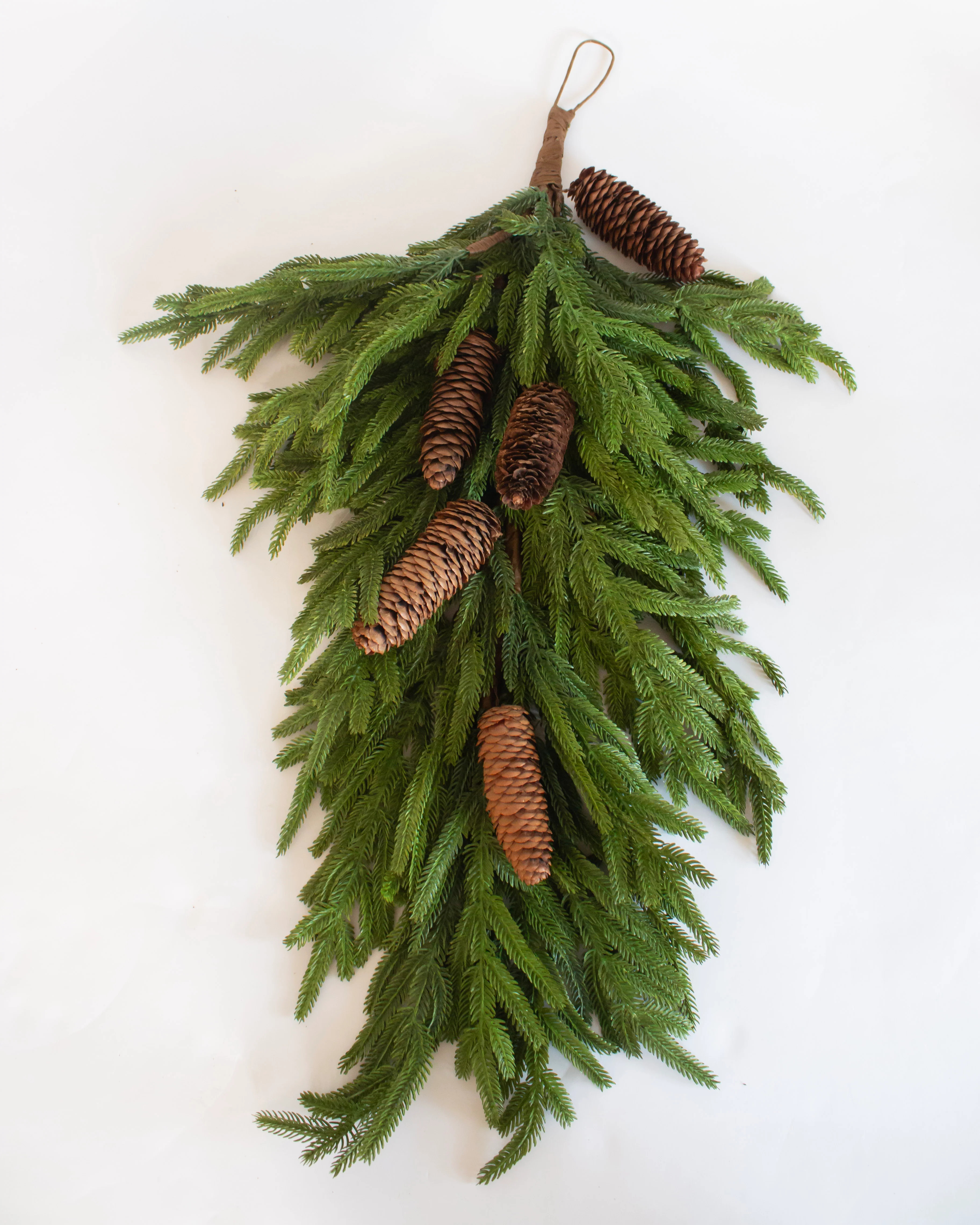 Real Touch Norfolk Teardrop Swag | MJHome