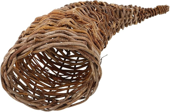 Milisten Cornucopia Basket Basket for Table Centerpiece Christmas Rattan Storage Wicker Serving P... | Amazon (US)