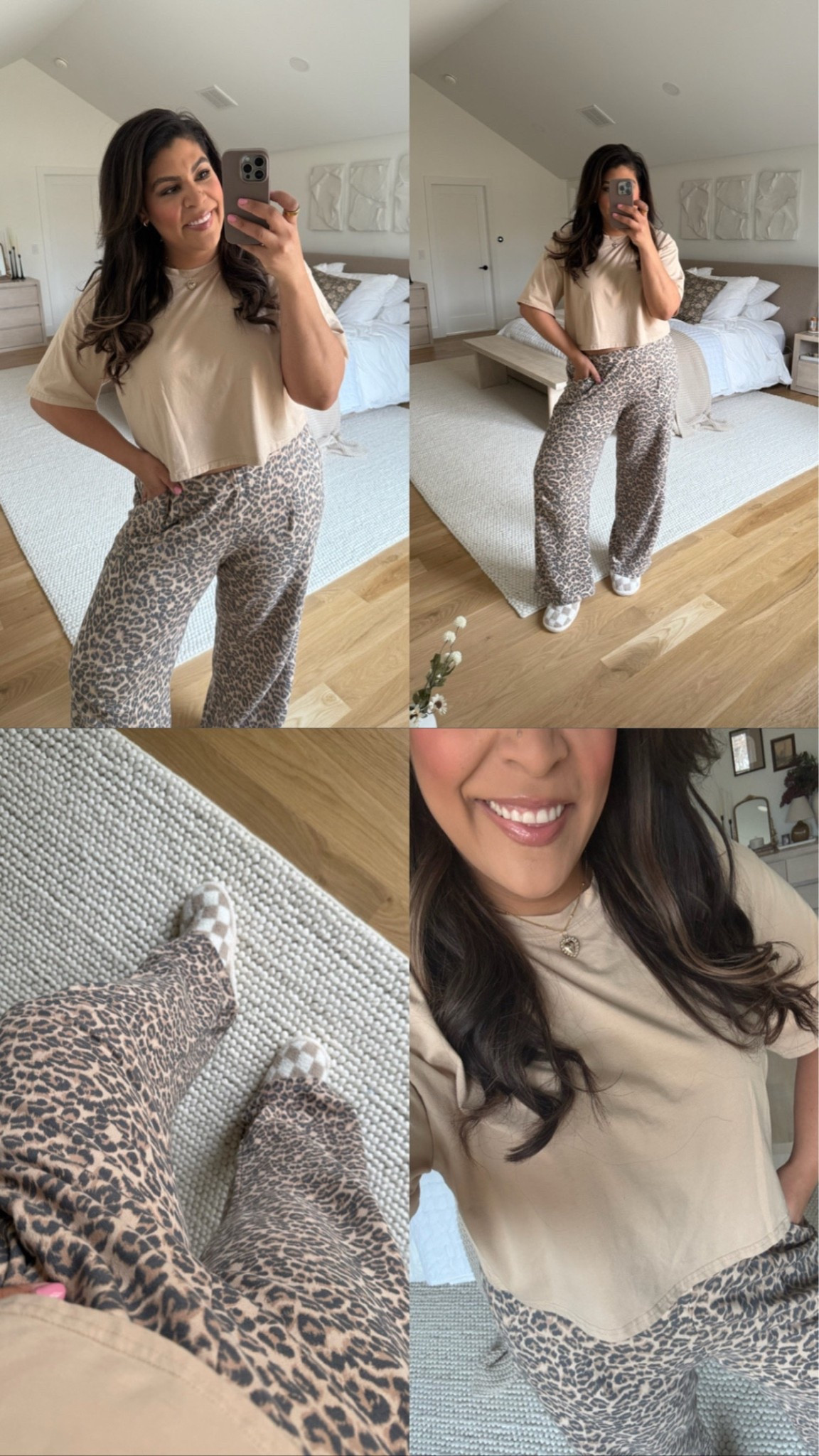 RESTOCKED! ‼️🚨 Who says cheetah print isn’t a neutral? Love this midsize comfy outfit today! I’m wearing a size XXL on top a L on bottom - I'm 5'9" 38D
size 12/xl!

#LTKMidsize #LTKSaleAlert #LTKFindsUnder50