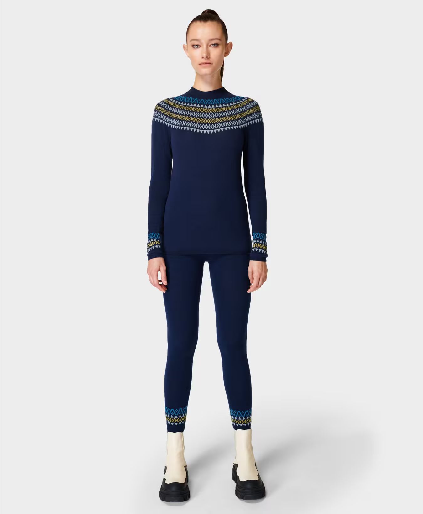 Merino Fairisle Base Layer Legging | Sweaty Betty UK