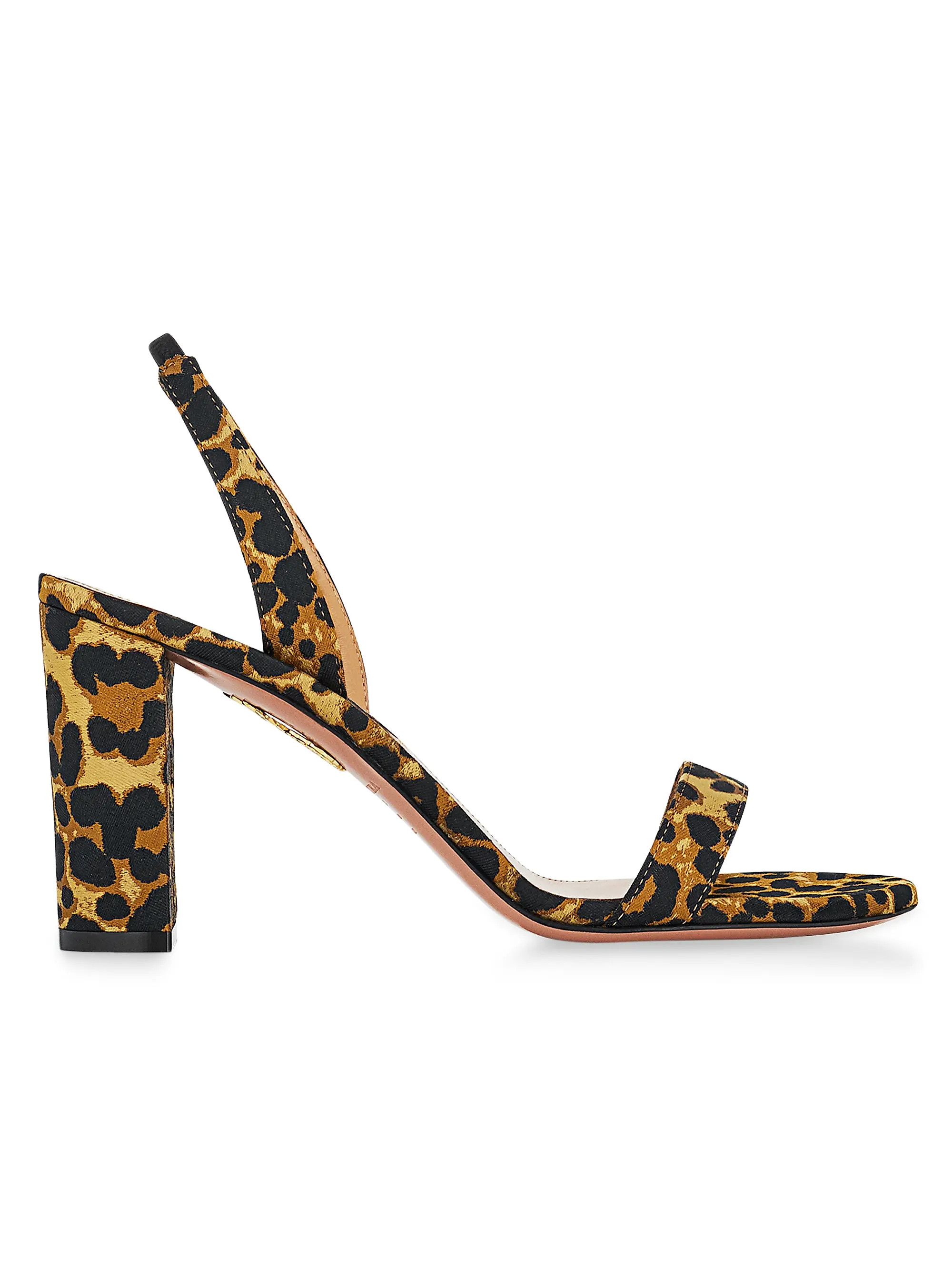 So Nude 89MM Block-Heel Sandals | Saks Fifth Avenue