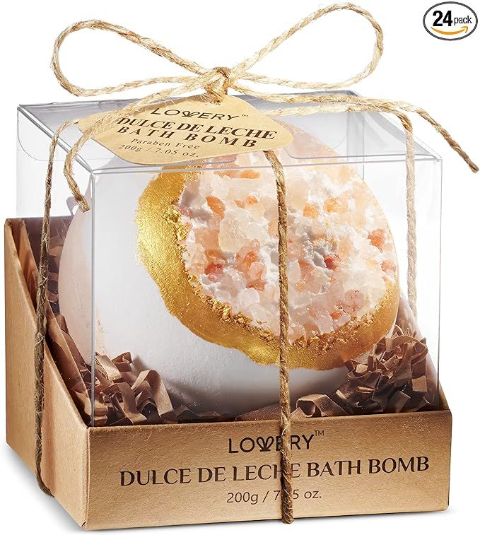 Valentine Gifts for Mom Who Has Everything, Dulce De Leche Bath Bomb, Extra Large Luxury Bath Bom... | Amazon (US)