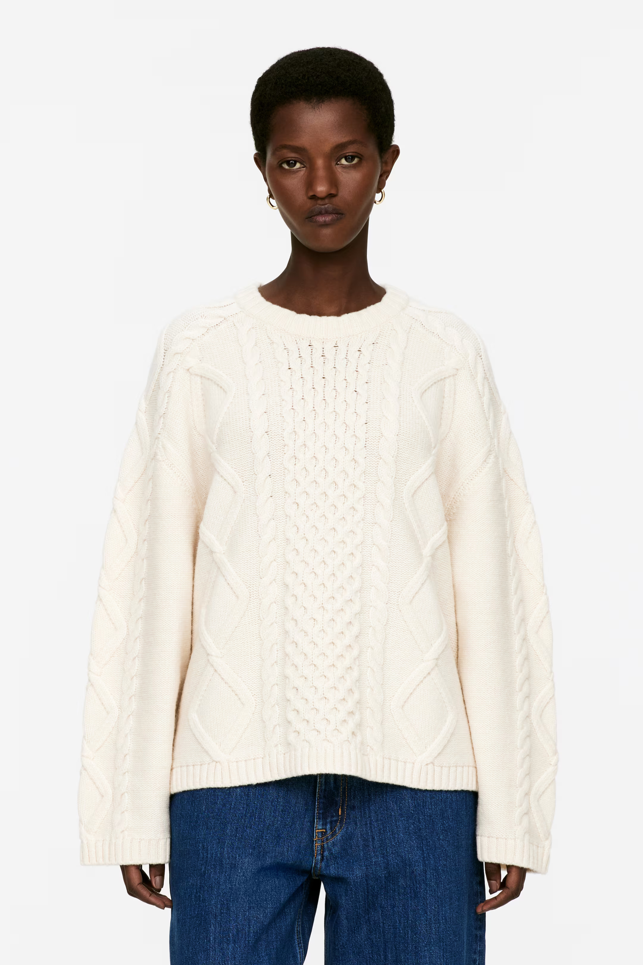 Cable Knit Wool Jumper | H&M (UK, MY, IN, SG, PH, TW, HK)